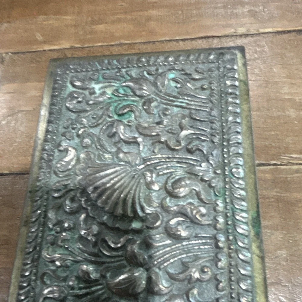 Antique Yogya 800 Silver Box Moeljodihardjo Java Wood Lined Cigar Cigarette Desk